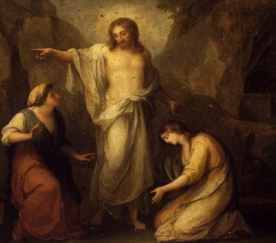 Kristus visar sig för Marta och Maria Magdalena av Angelica Kauffmann