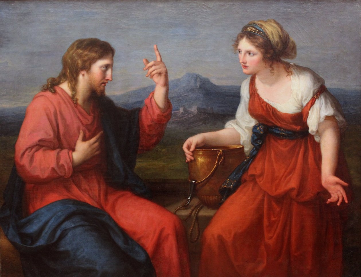 Kristus och den samariska kvinnan av Angelica Kauffmann