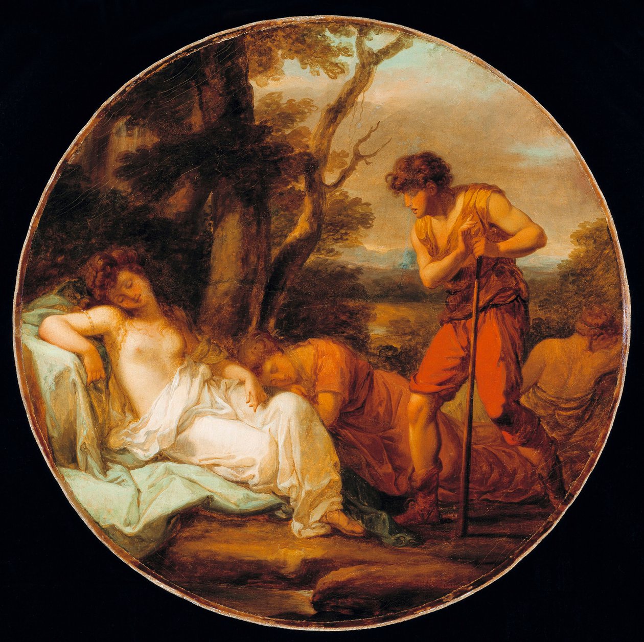 ""Cimon et Iphigenie"" (Cymon och Iphigenia) Peinture d