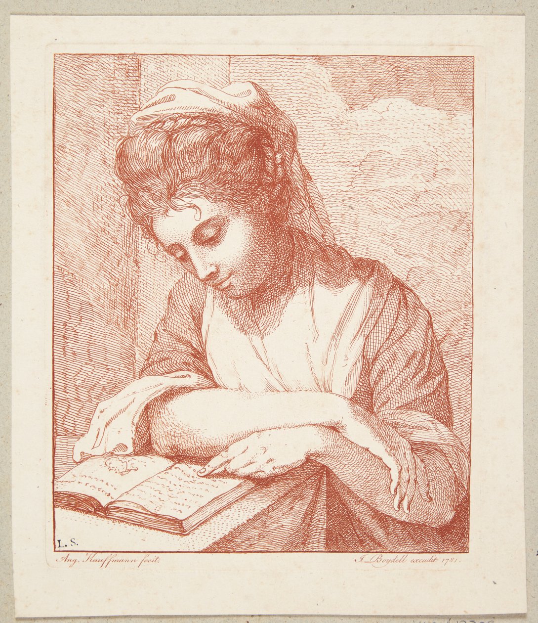 Den läsande tjejen av Angelica Kauffmann