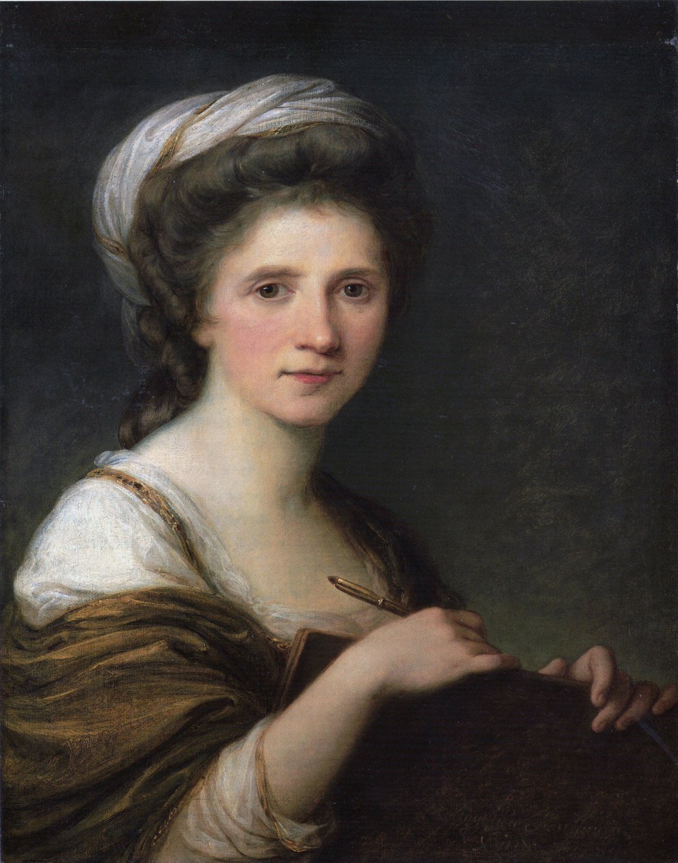 Tyska: Selbstbildnis Självporträtt av Angelica Kauffmann