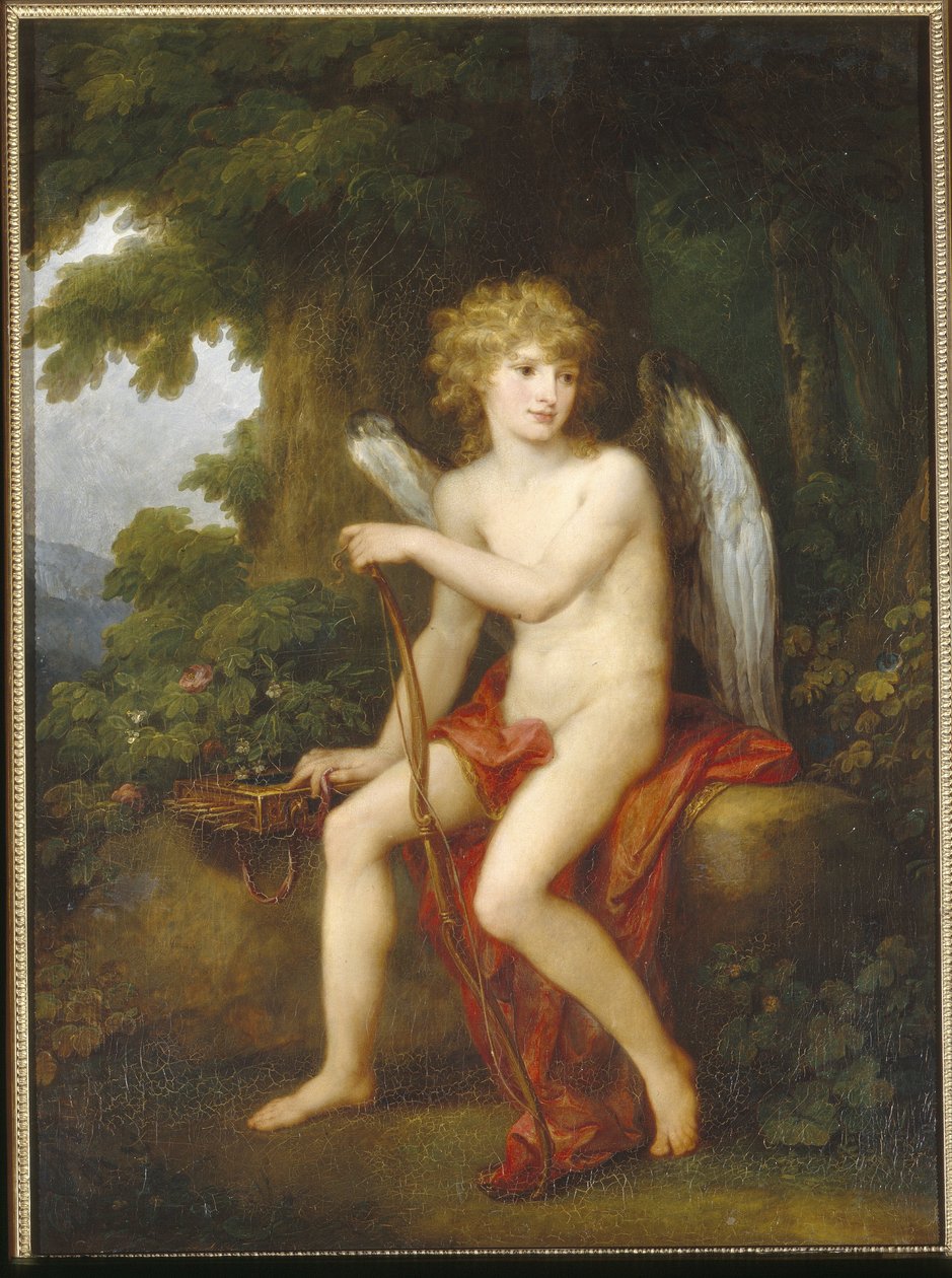 Greve Henryk Lubomirski (1777-1850) som Amor - Målning av Angelika Kauffmann (1741-1807), olja på duk av Angelica Kauffmann