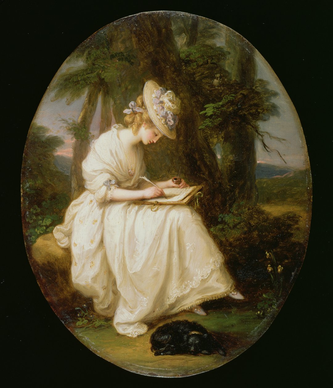 Louisa Hammond (olja på koppar) av Angelica Kauffmann