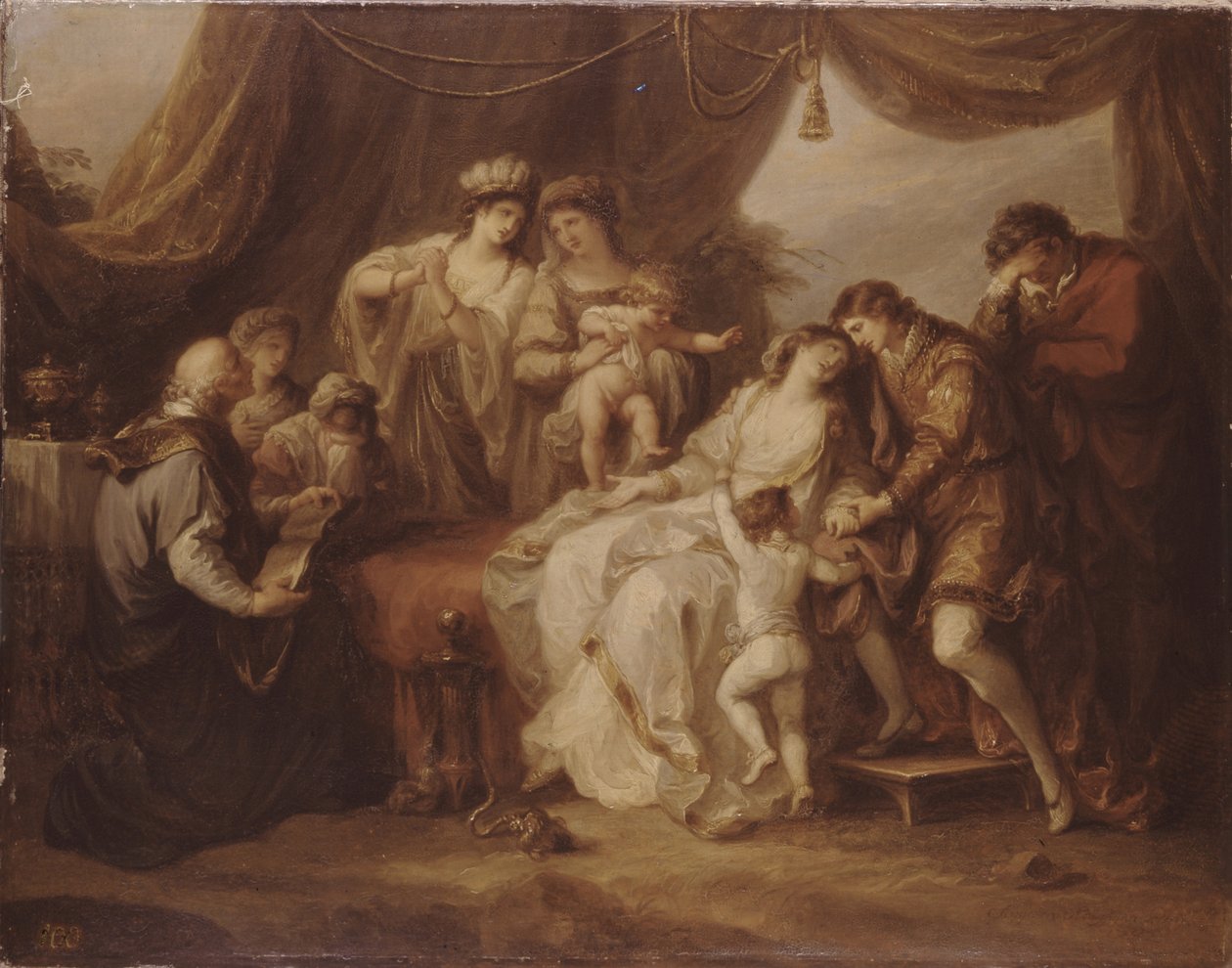 Förgiftade Eleanor, 1782 av Angelica Kauffmann