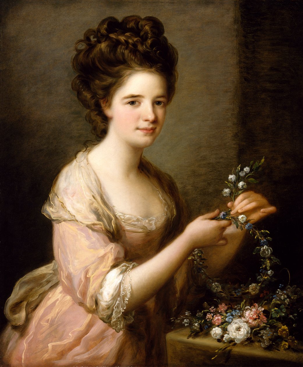 Porträtt av Eleanor, grevinna av Lauderdale, ca 1780-81 (olja på duk) av Angelica Kauffmann