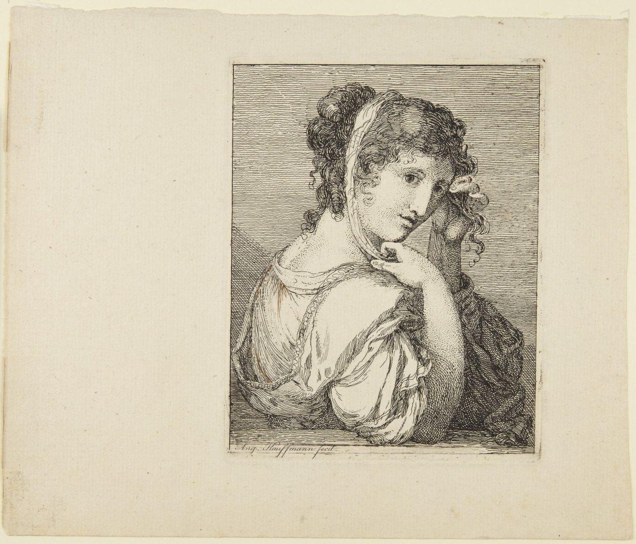 Porträtt av en flicka av Angelica Kauffmann