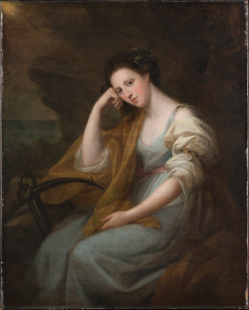 Porträtt av Lady Louisa Leveson-Gower (1749/50–1827), senare baronessa Macdonald, föreställande Spes av Angelica Kauffmann
