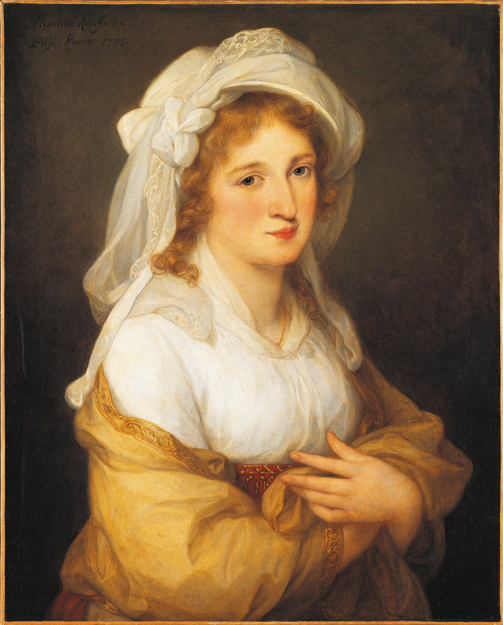 Porträtt av prinsessan Maria Josepha Hermenegild Esterhazy av Angelica Kauffmann