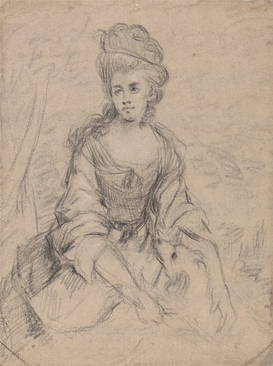 Porträtt av en dam av Angelica Kauffmann