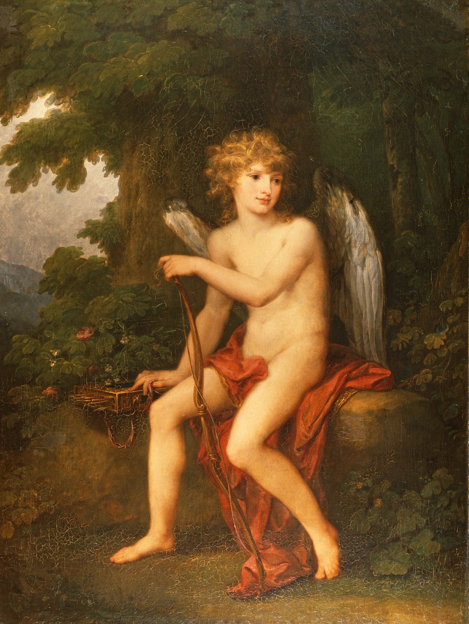 Porträtt av prins Henryk Lubomirski som Amor, 1786 av Angelica Kauffmann