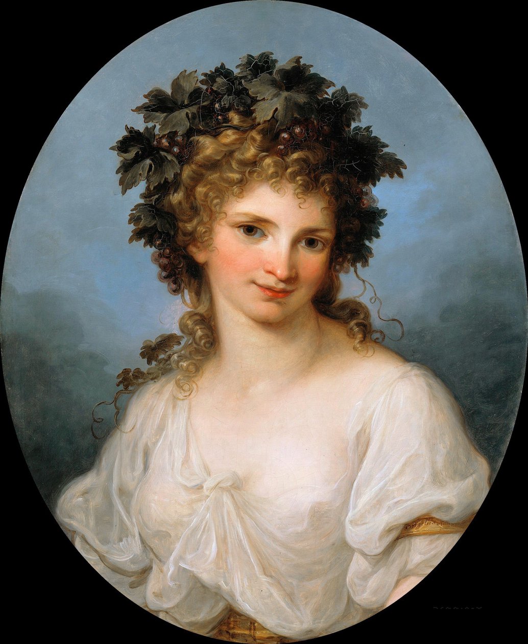 Självporträtt som Bacchante, före 1786 av Angelica Kauffmann