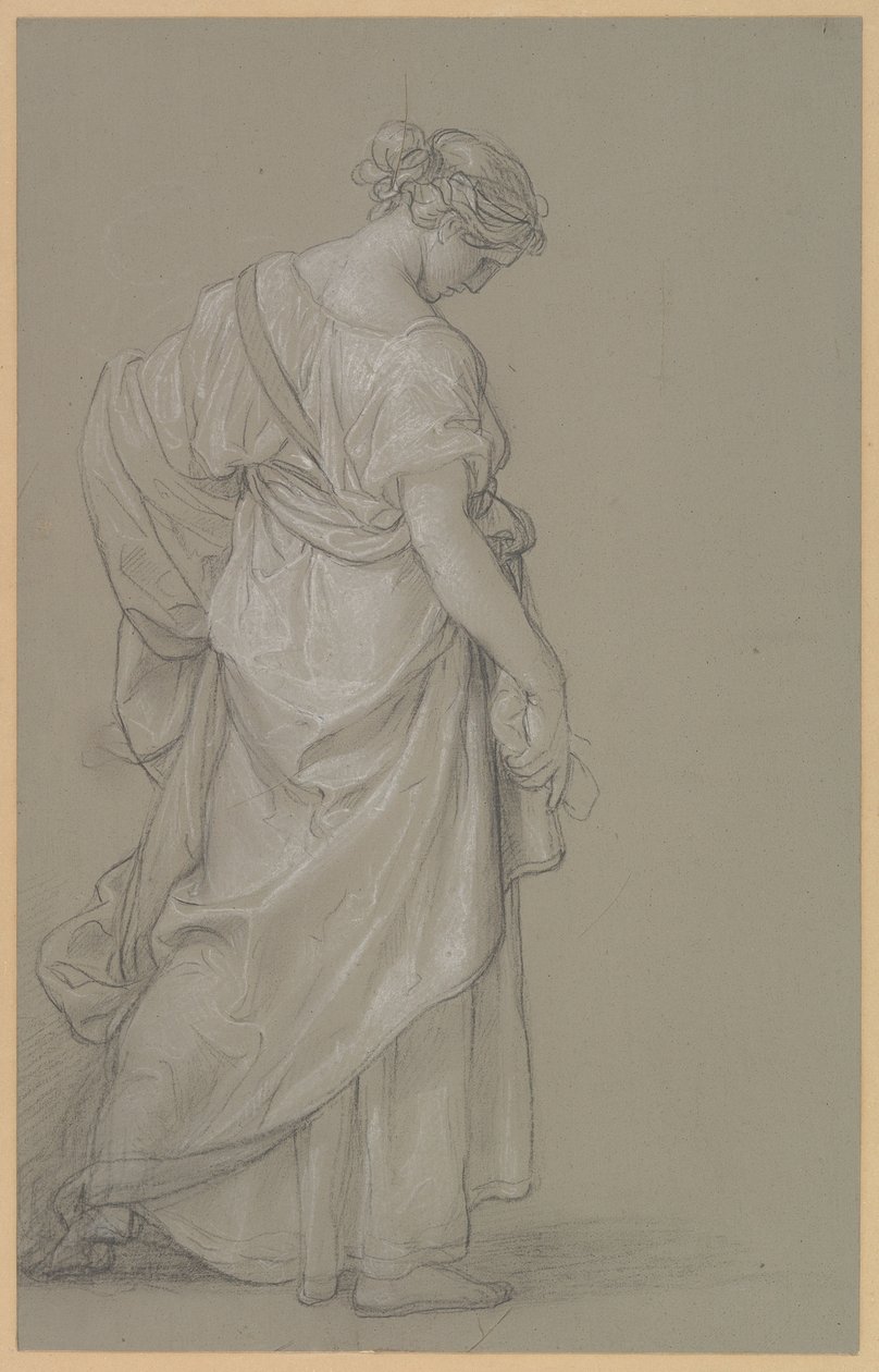 Studie av en stående kvinna av Angelica Kauffmann