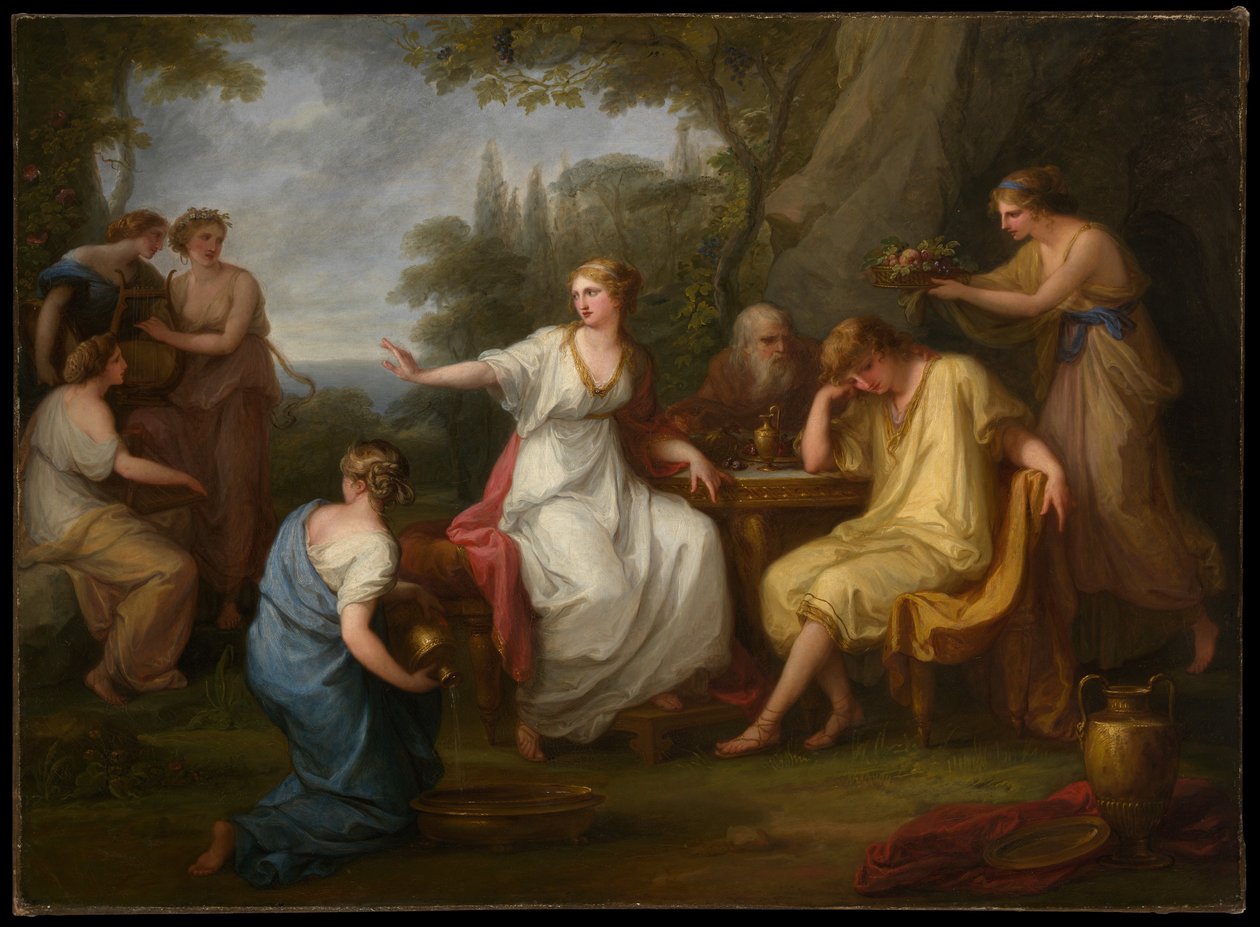 Telemakos sorg av Angelica Kauffmann