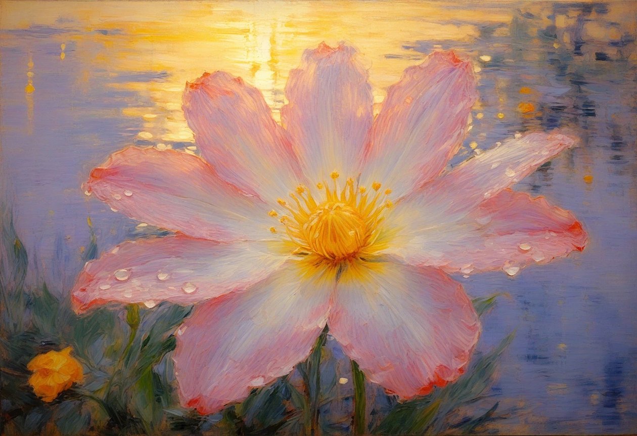 Florals 115, ca 2025 (olja på duk) av Angelita Hawke