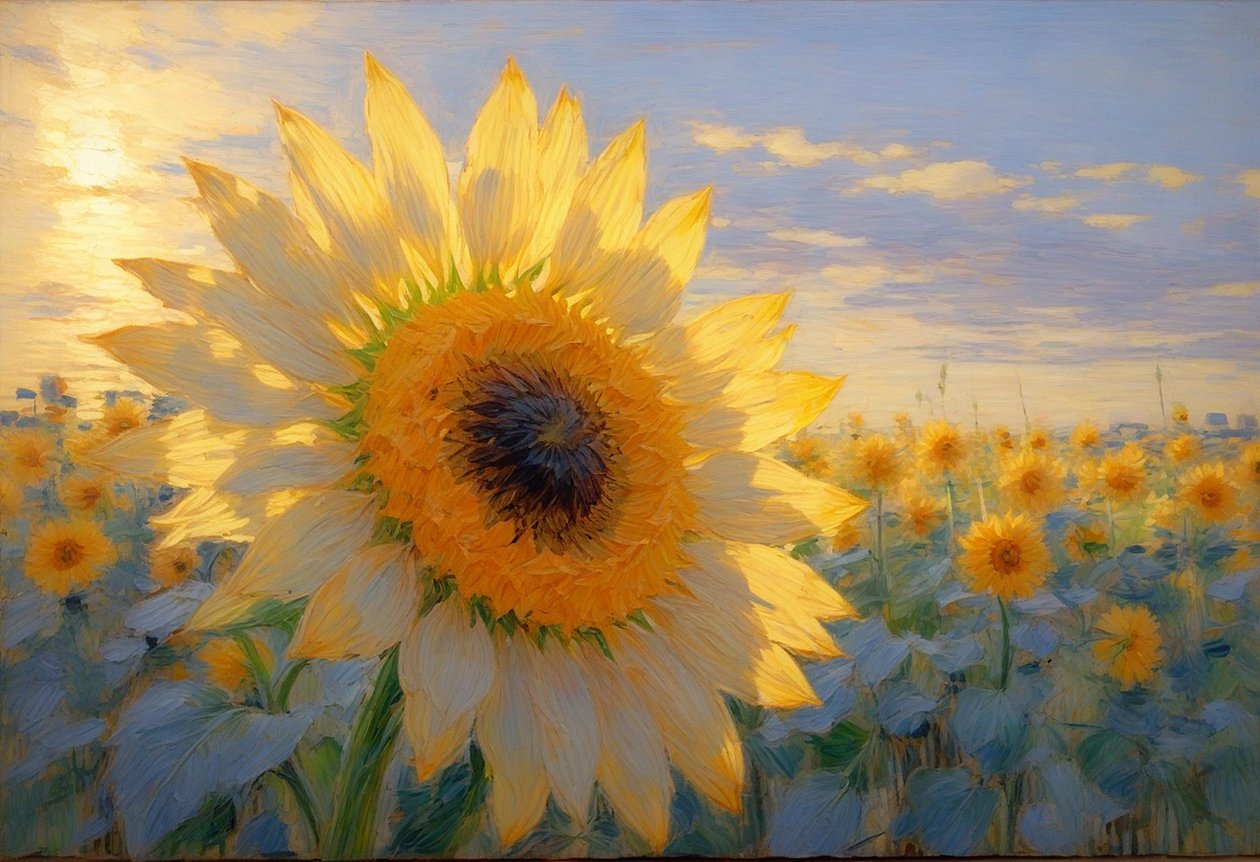 Florals 117, ca 2025 (olja på duk) av Angelita Hawke