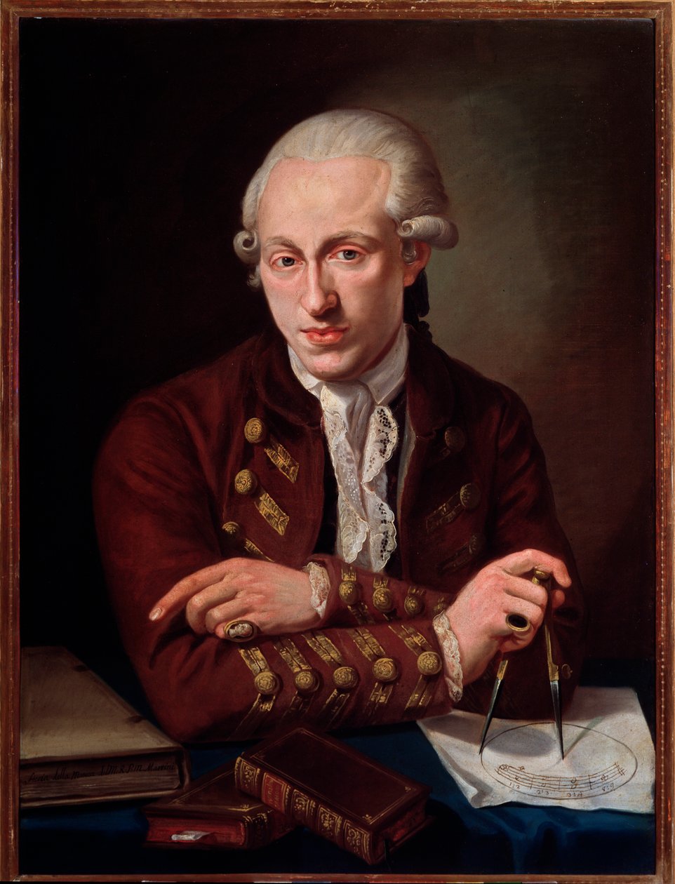 Porträtt av Thomas Christian Walther (1749-1788), dansk kompositör. av Angelo Crescimbeni