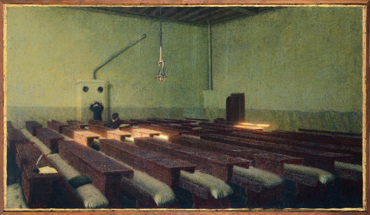 Jul på Pio Albergo Trivulzio av Angelo Morbelli (1854-1919) av Angelo Morbelli
