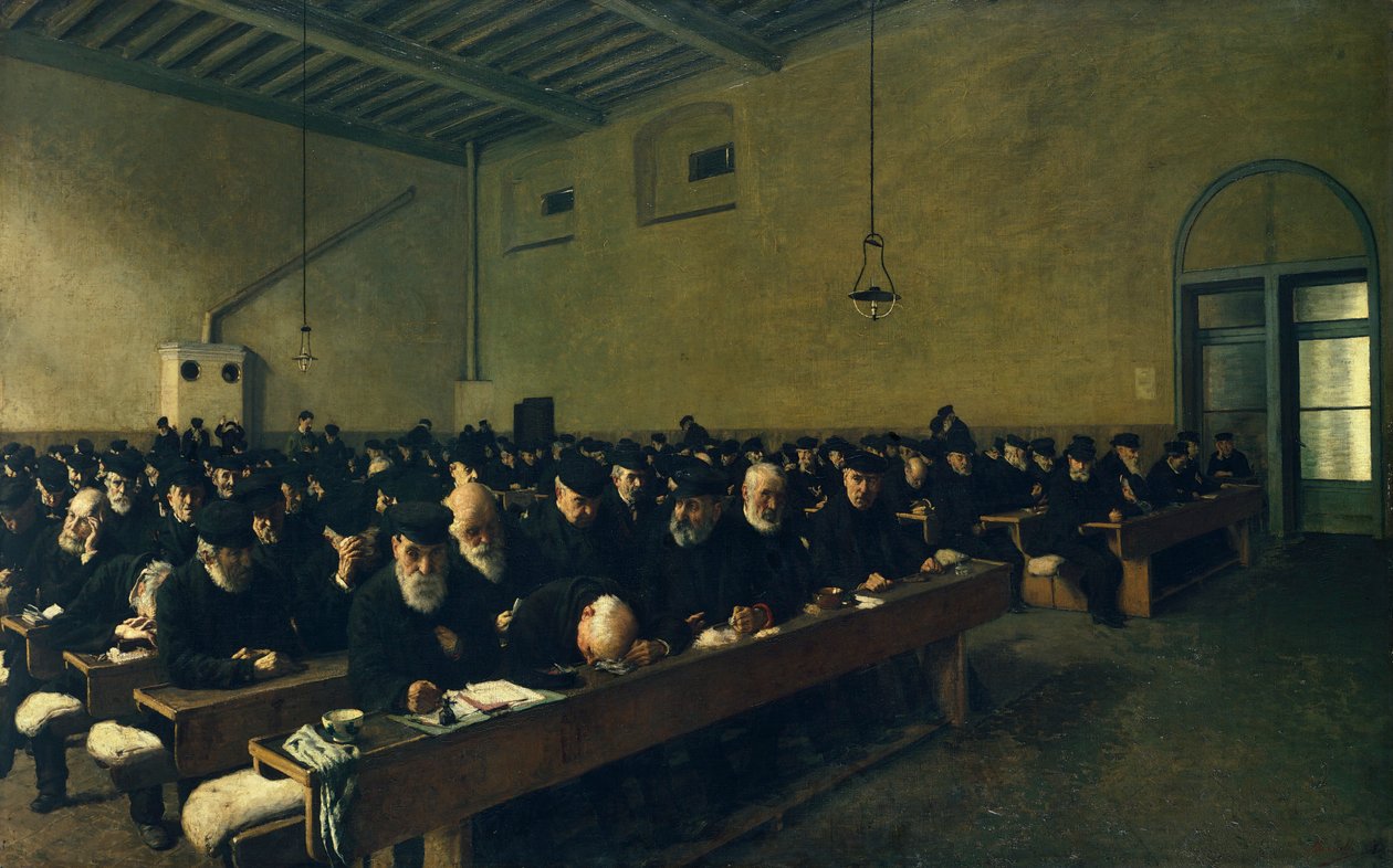 Last Days, av Angelo Morbelli (1853-1919), olja på duk av Angelo Morbelli
