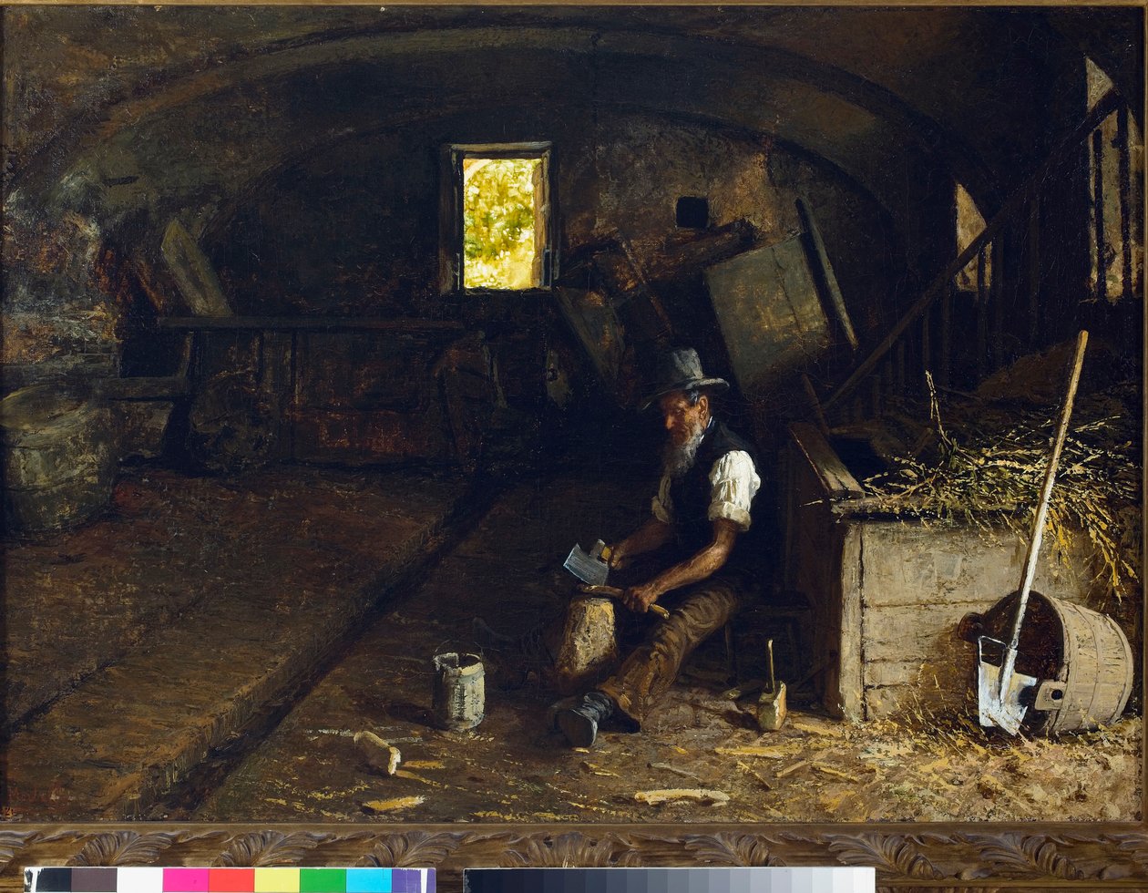 Vedklyven. 1881-84 av Angelo Morbelli