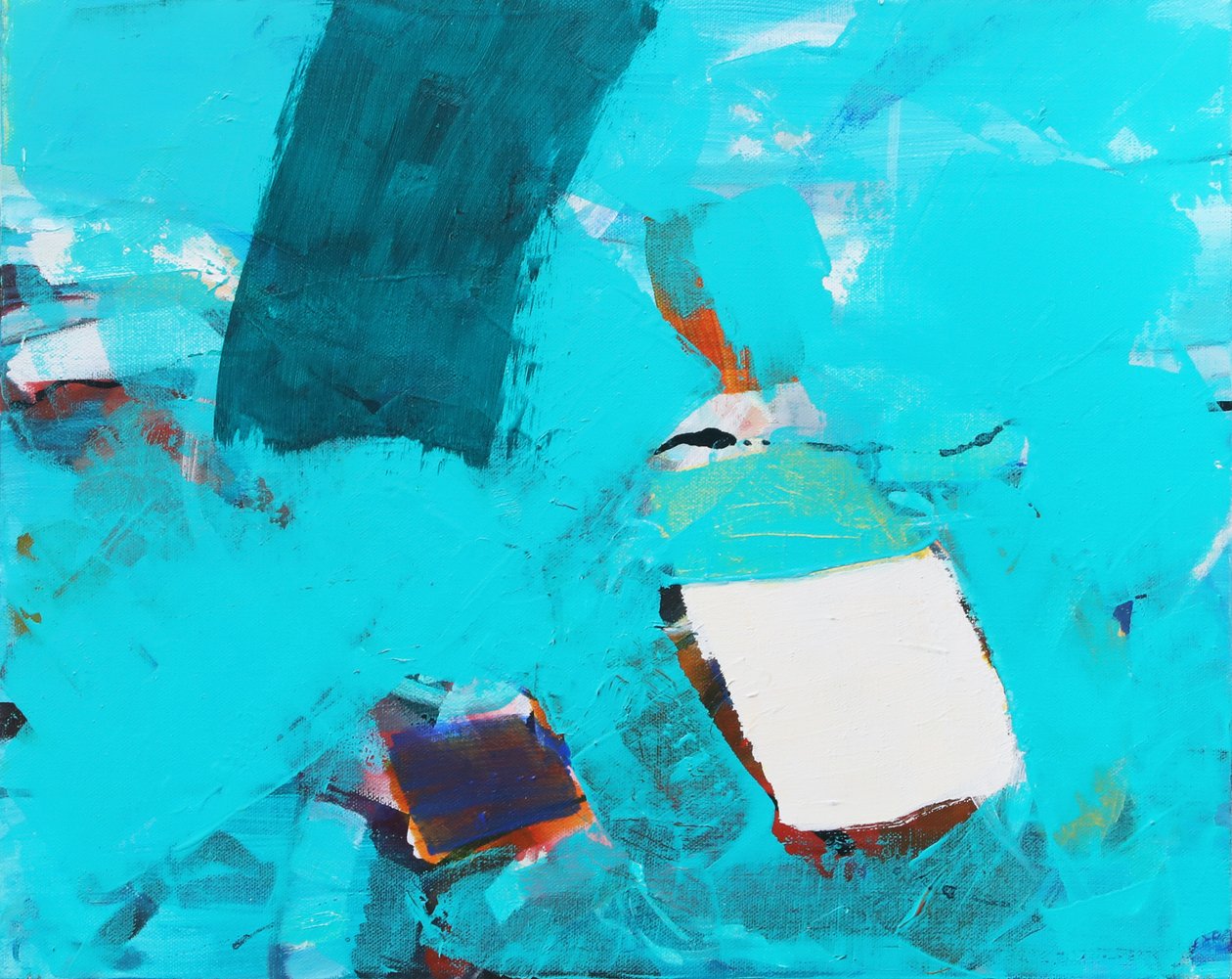 Finding the Light, 2021 (akryl på duk) av Angie Kenber
