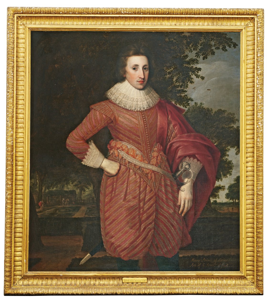 Porträtt av en gentleman, traditionellt identifierad som Henry, Prince of Wales, c.1620 av Anglo-Flemish School