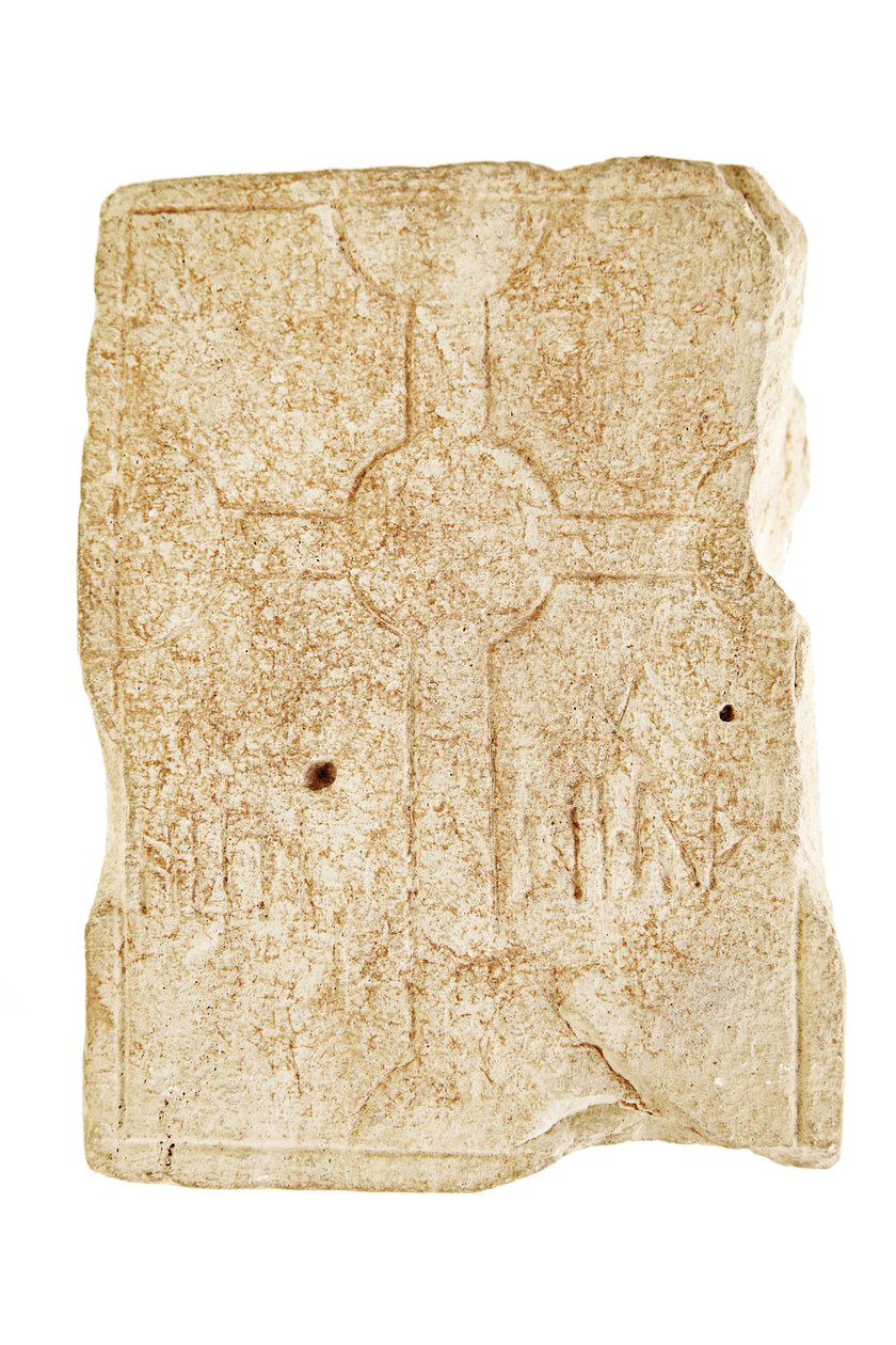 Gravmarkör, mitten av 7:e till mitten av 800-talet (kalksten) av Anglo Saxon Anglo Saxon