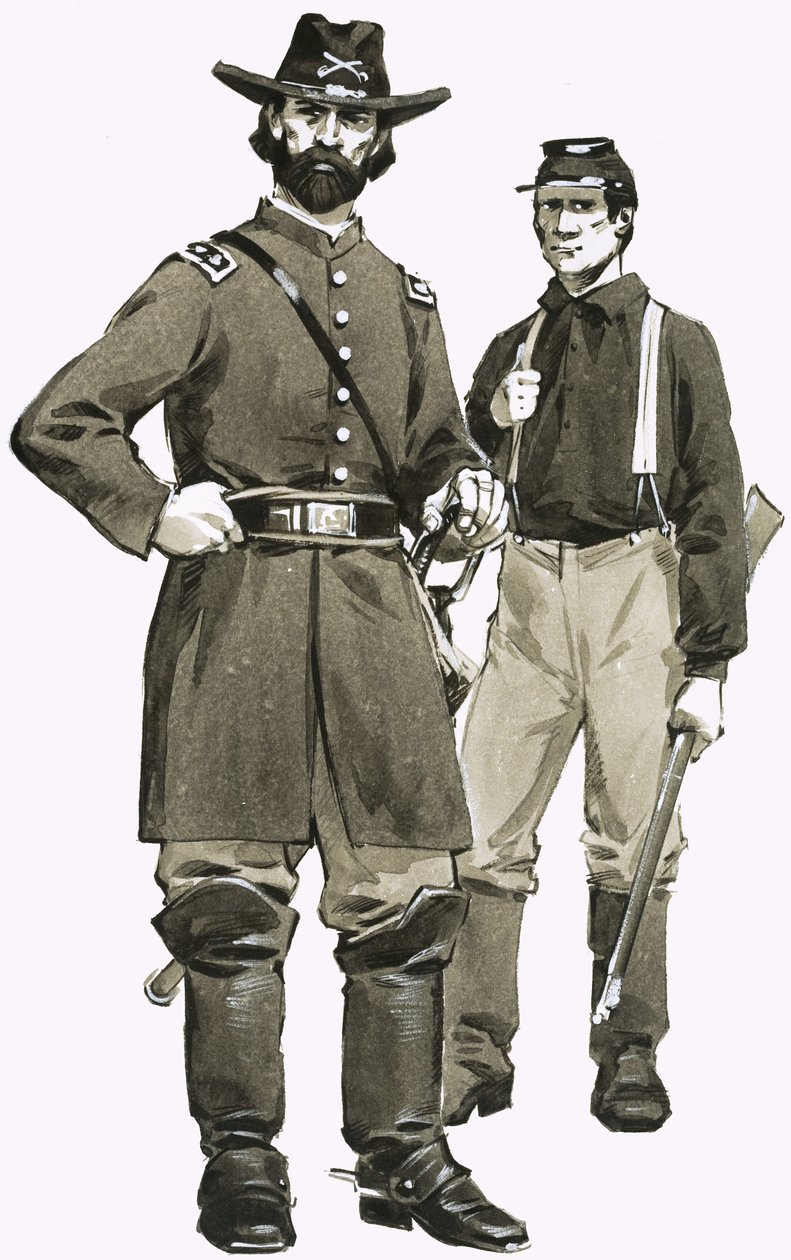 Officer och soldat i USA:s kavalleri av Angus McBride