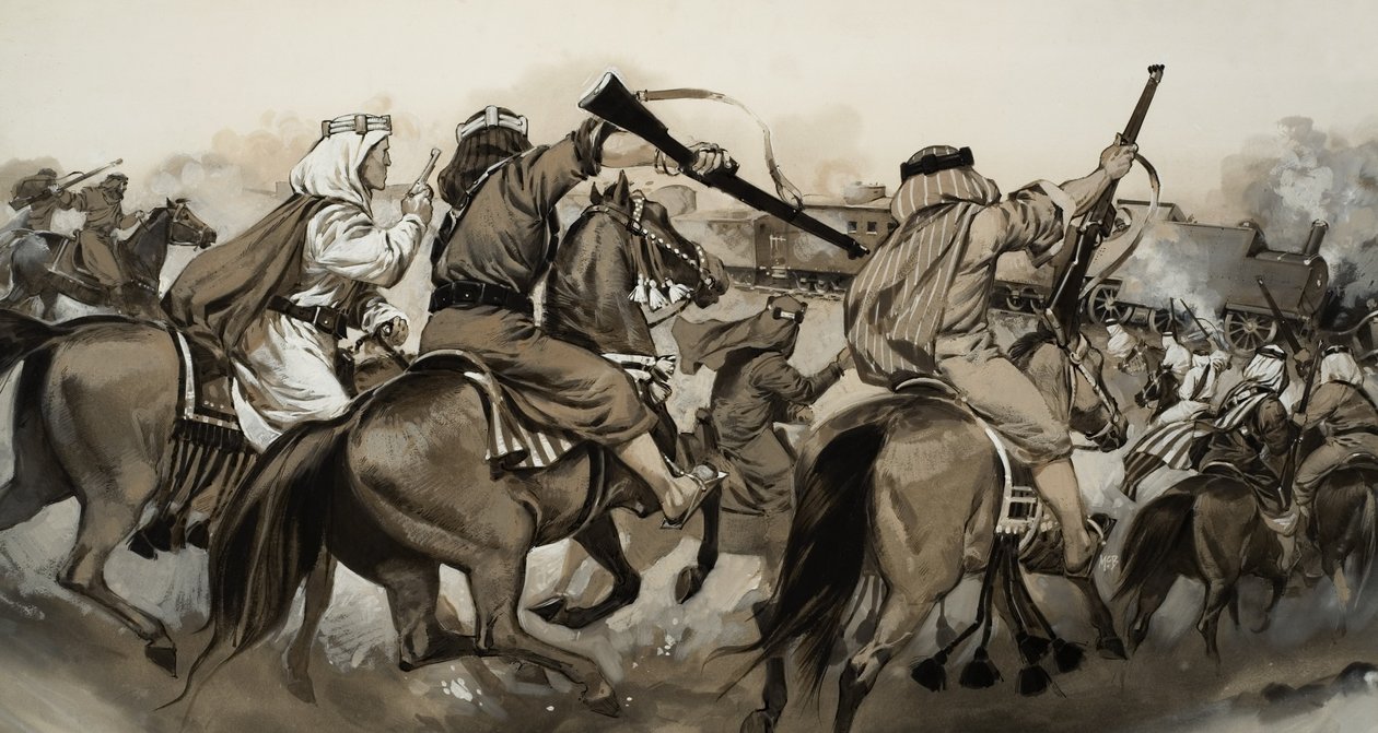 Araber mot turkar (gouache på papper) av Angus McBride