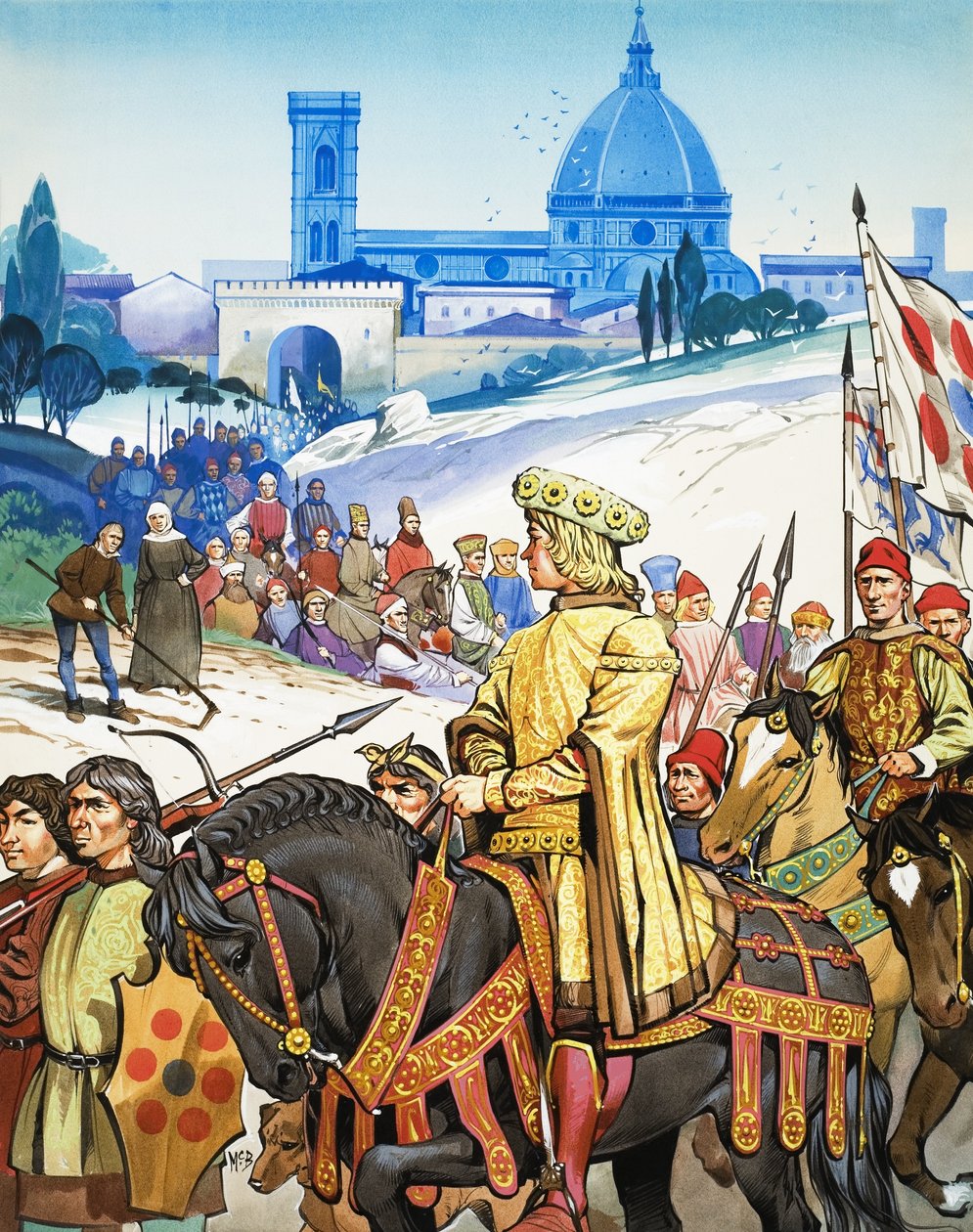 Stora händelser i historien: Den italienska renässansen -- Florens och familjen Medici av Angus McBride
