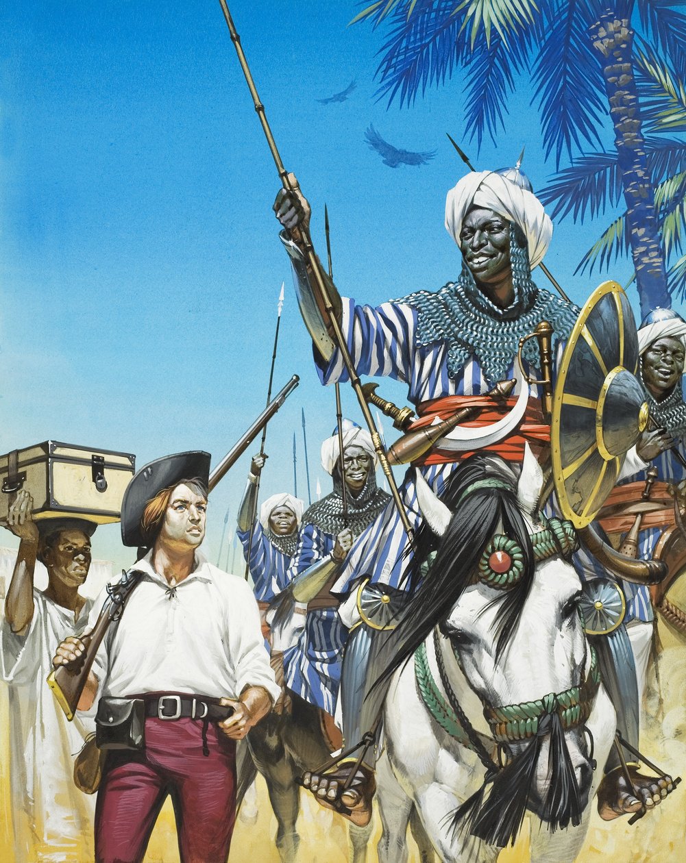 James Bruce (1730-94) African Explorer (gouache på papper) av Angus McBride