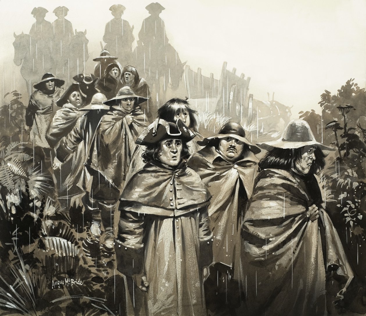 Män i regnet av Angus McBride
