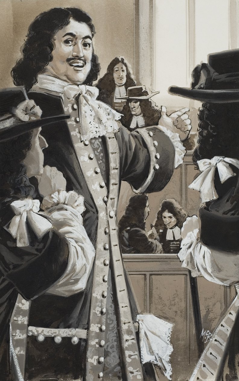 Peter den store (1672-1725) i hovet (gouache på papper) av Angus McBride