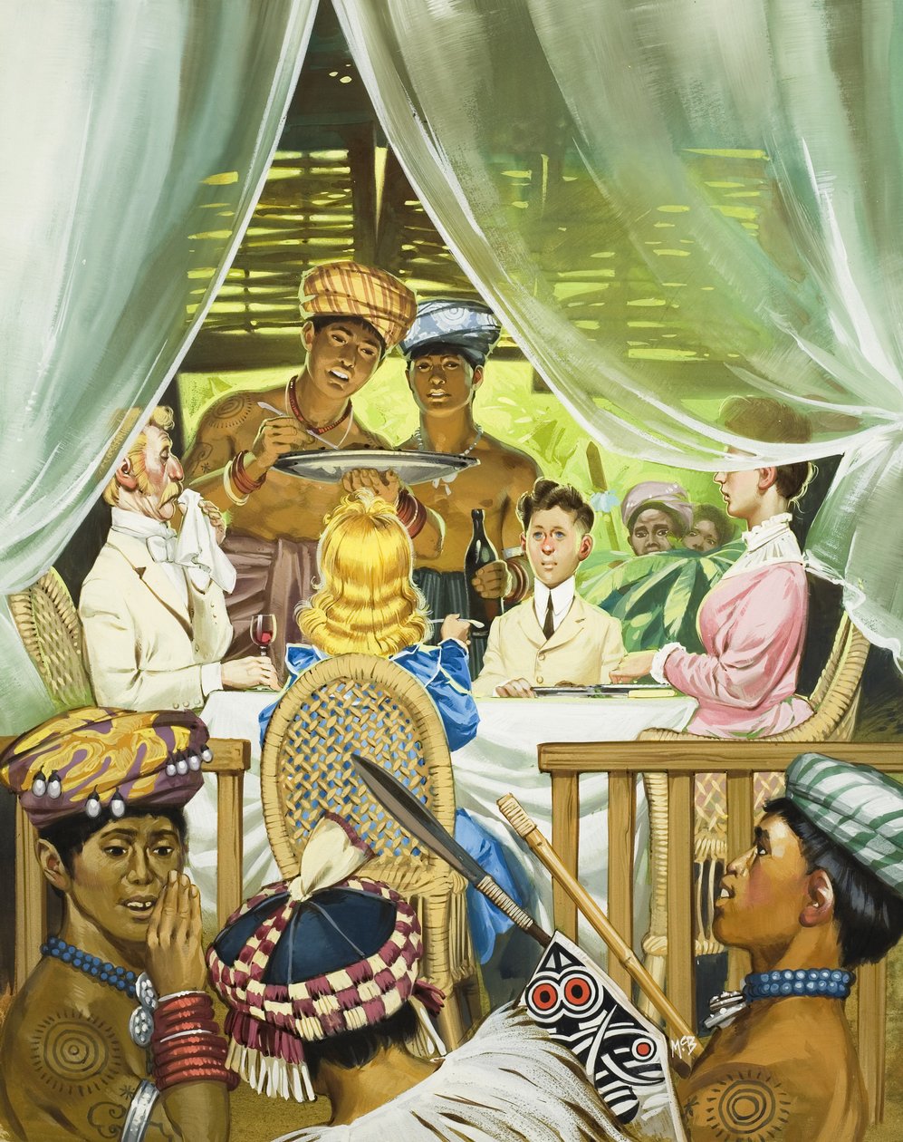 De vita rajaherna (gouache på papper) av Angus McBride