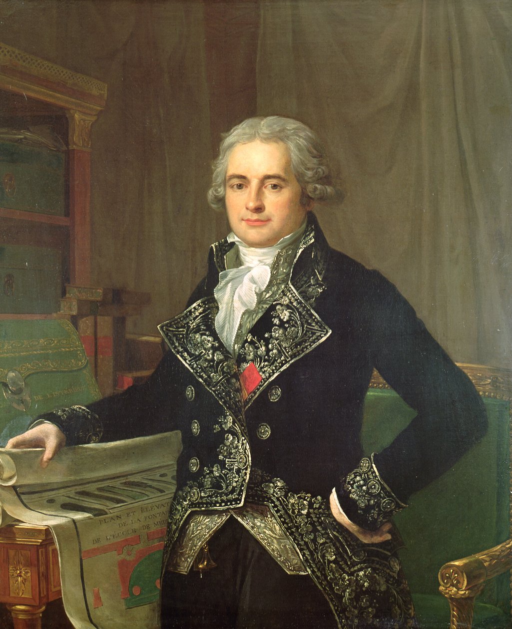 Porträtt av Jean Antoine Chaptal (1756-1832) greve av Chanteloupe av Anicet Charles Lemonnier