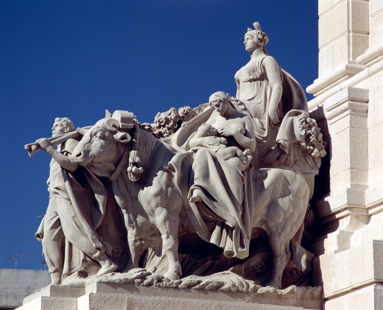 Jordbruk, från monumentet till Cortes i Cadiz av Aniceto Marinas y Garcia