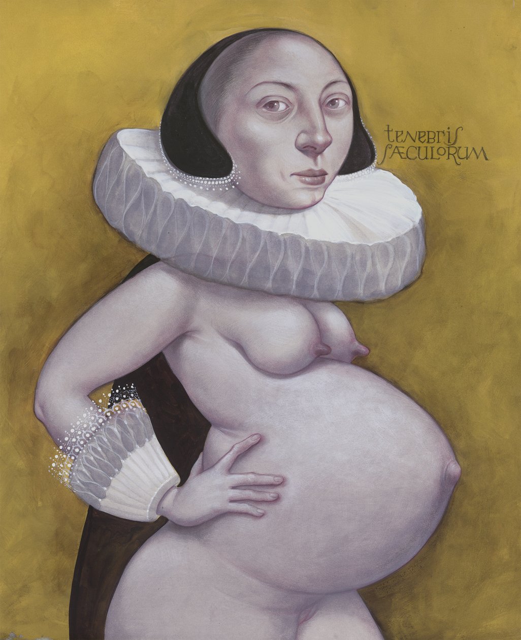 Dark Days, 2019 (akrylfärg på illustrationskartong) av Anita Kunz