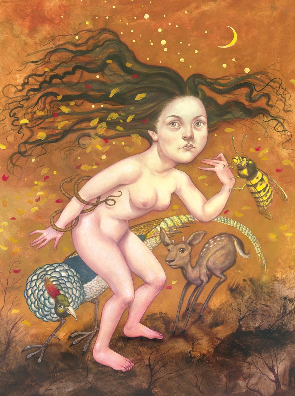 Fall, 2013 (akrylfärg på illustrationskartong) av Anita Kunz