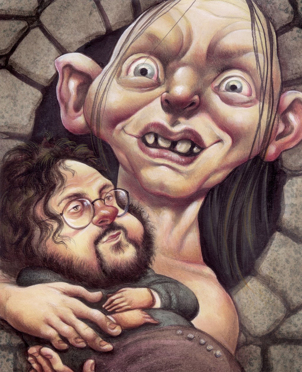 Gollum, 2002 (akryl på illustrationstavla) av Anita Kunz
