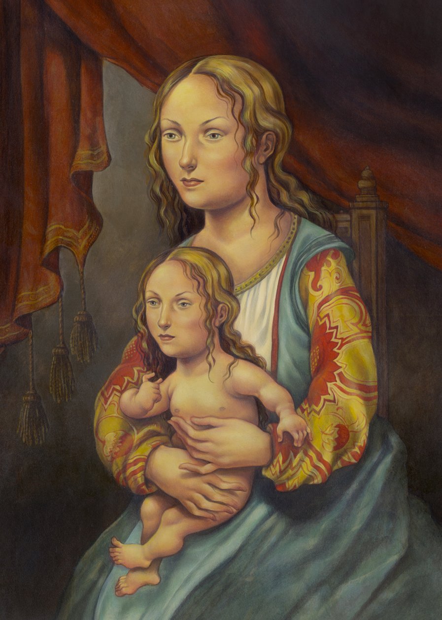 Like Mother Like Daughter, 2005 (akryl på illustrationstavla) av Anita Kunz