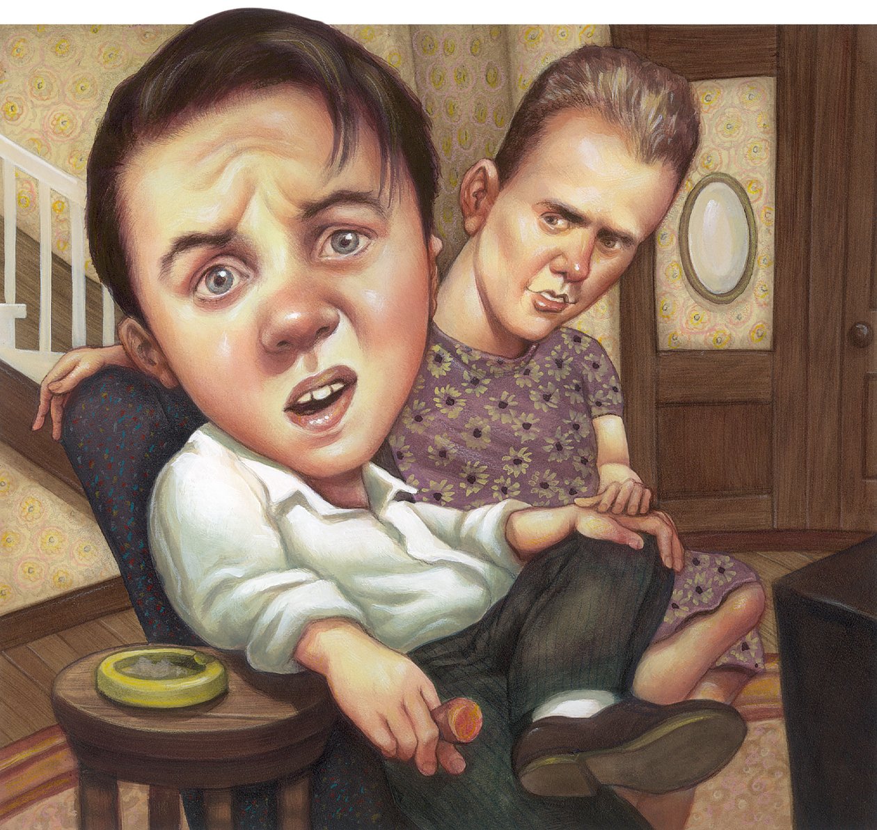 Malcolm in the Middle, 2000 (akryl på illustrationstavla) av Anita Kunz