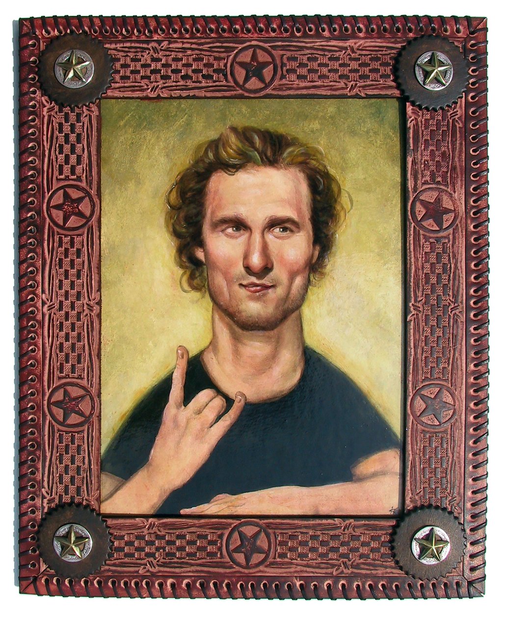 Matthew McConaughey, 2010 (akryl på illustrationstavla) av Anita Kunz