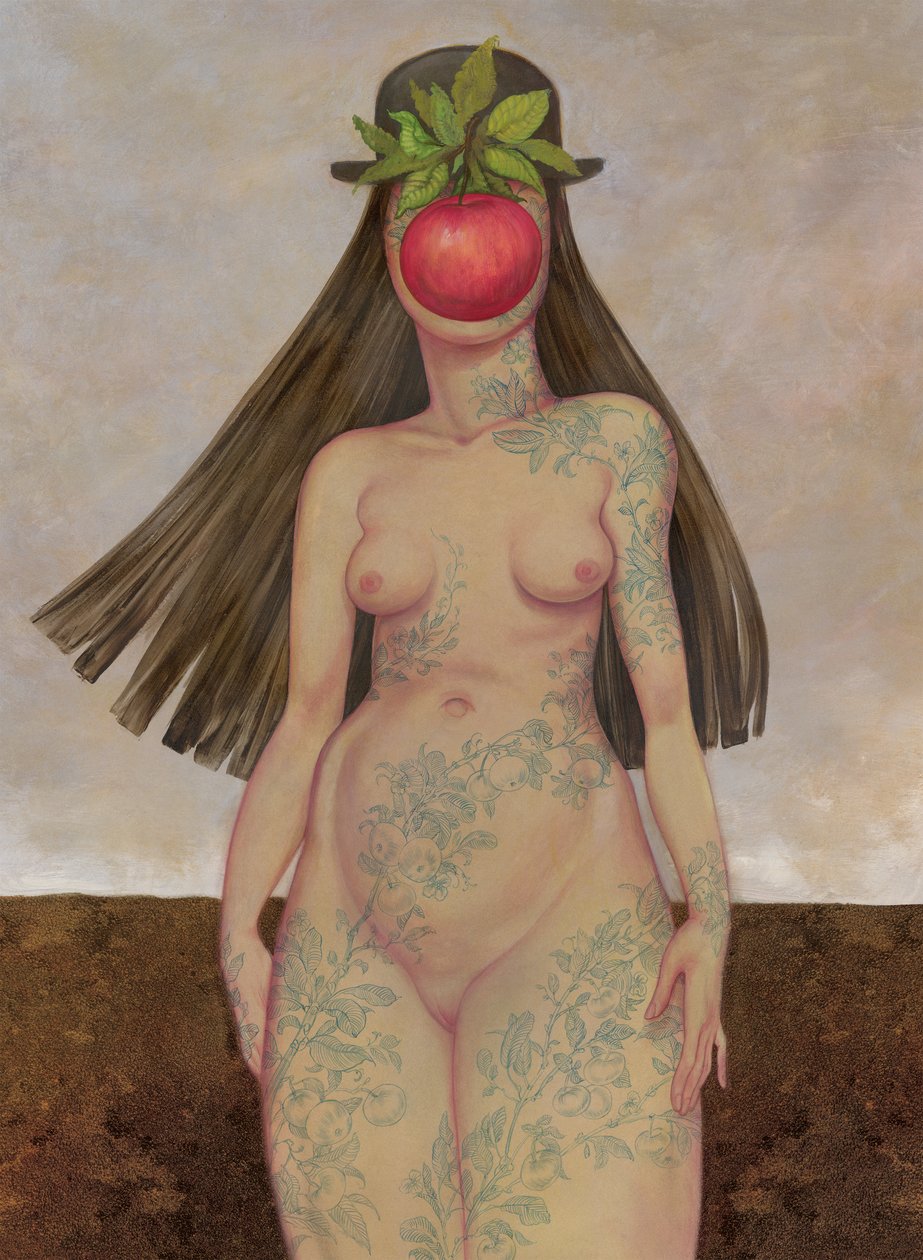 The Daughter Of Man, 2016 (akrylfärg på illustrationstavla) av Anita Kunz