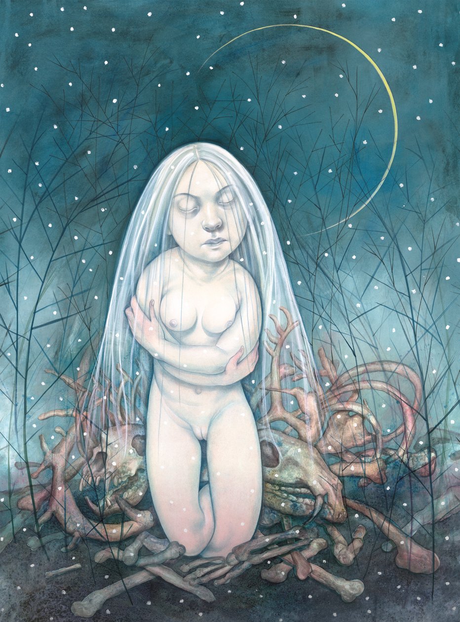 Winter, 2013 (akrylfärg på illustrationskartong) av Anita Kunz