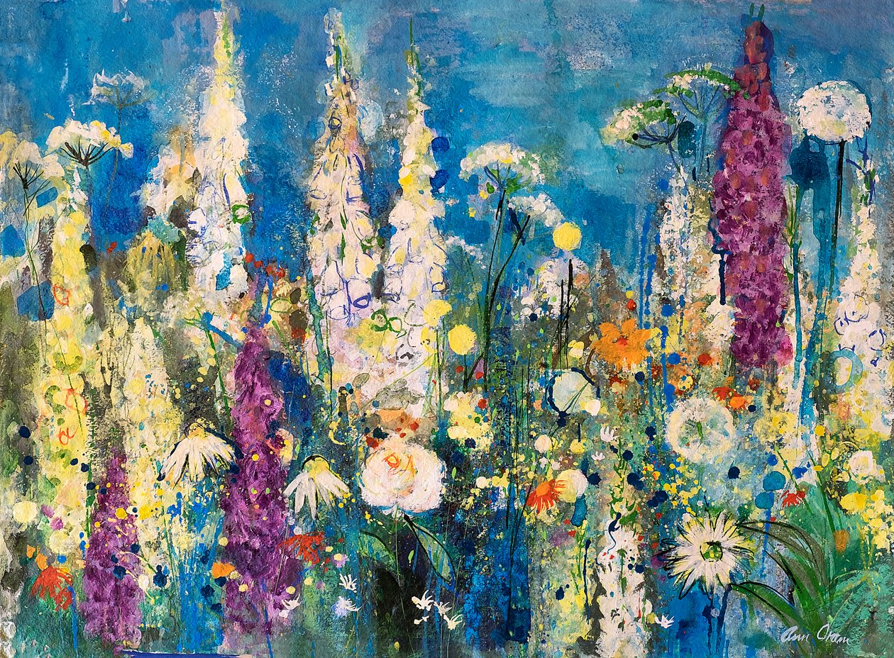 Detail of a Garden, Chelsea, 2019 (blandade media) av Ann Oram