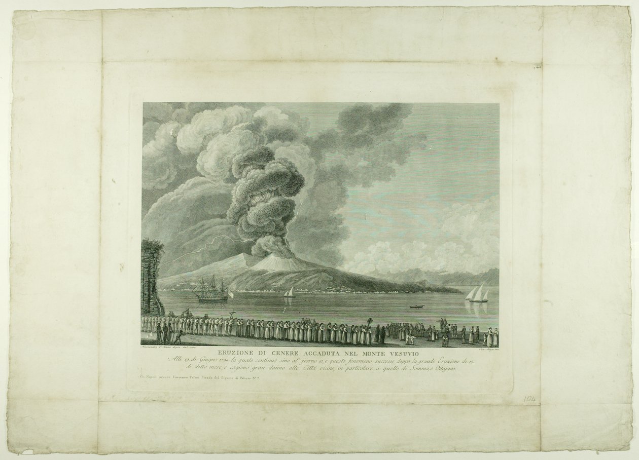 Vesuvius utbrott, 1794 av Anna Allesandro