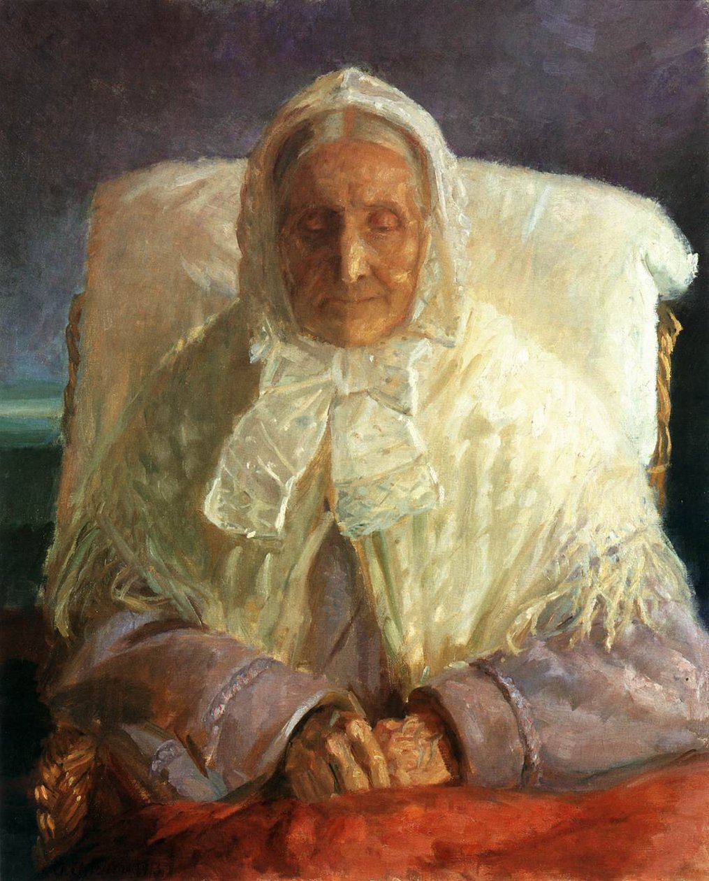 Portrait of Anna Hedwig Brndum av Anna Ancher