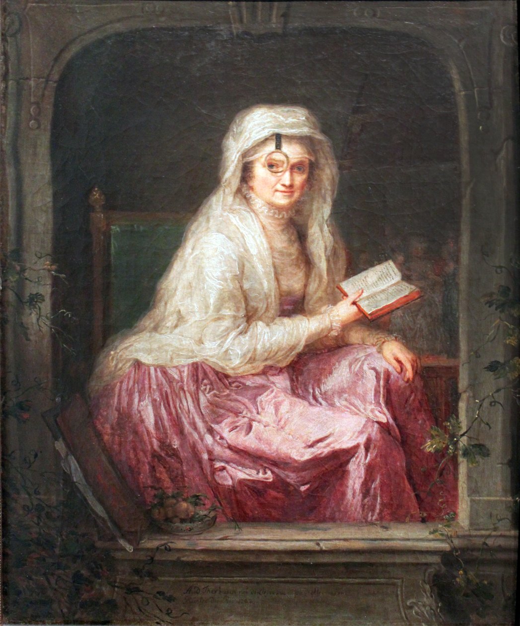 Självporträtt med Monocle av Anna Dorothea Therbusch