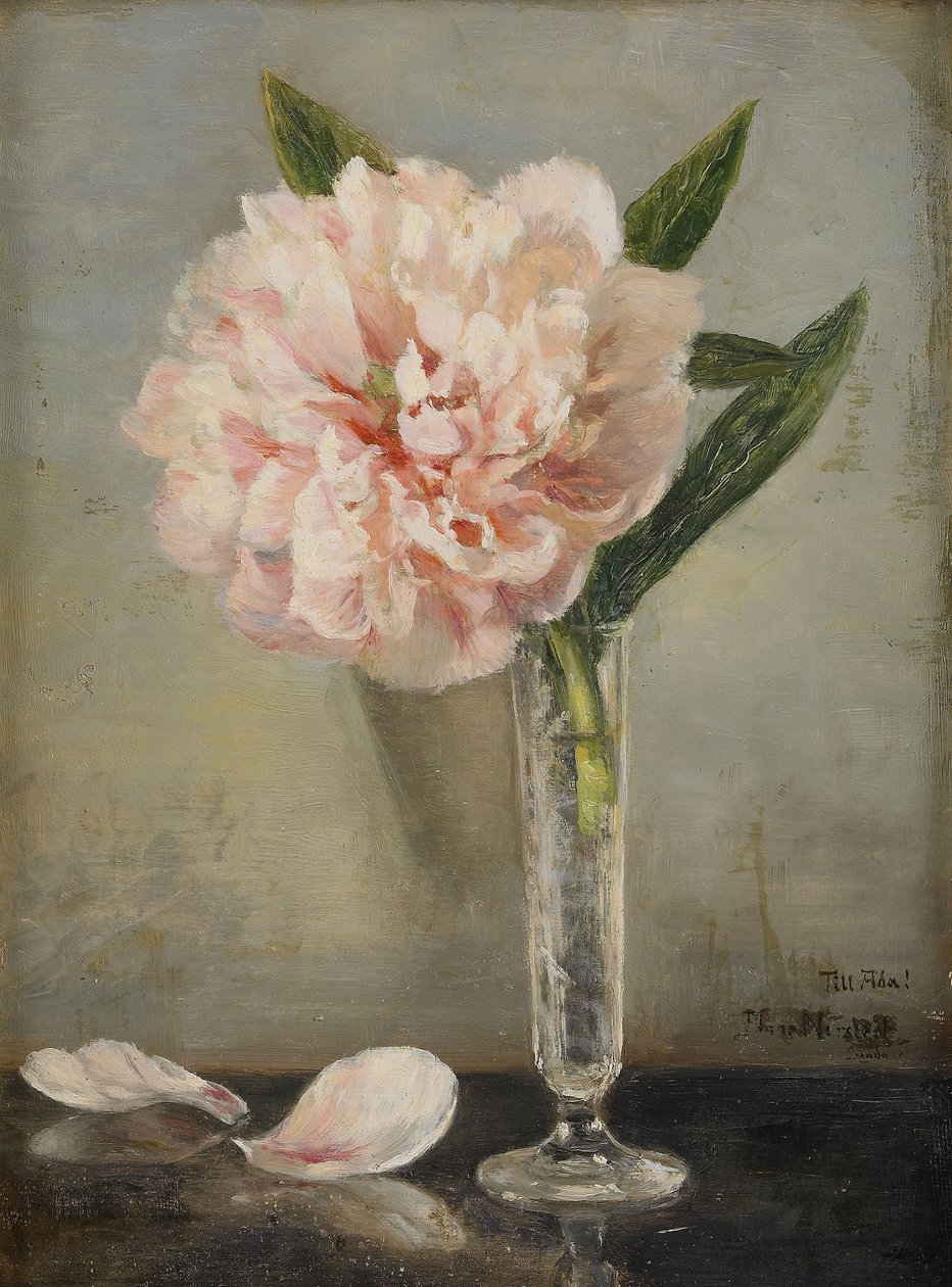 Still Life with a Peony av Anna Munthe Norstedt