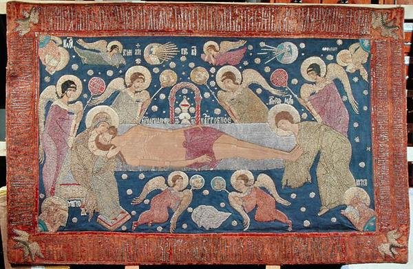 Gravskicket, 1539 (broderi) av Anna Tushina