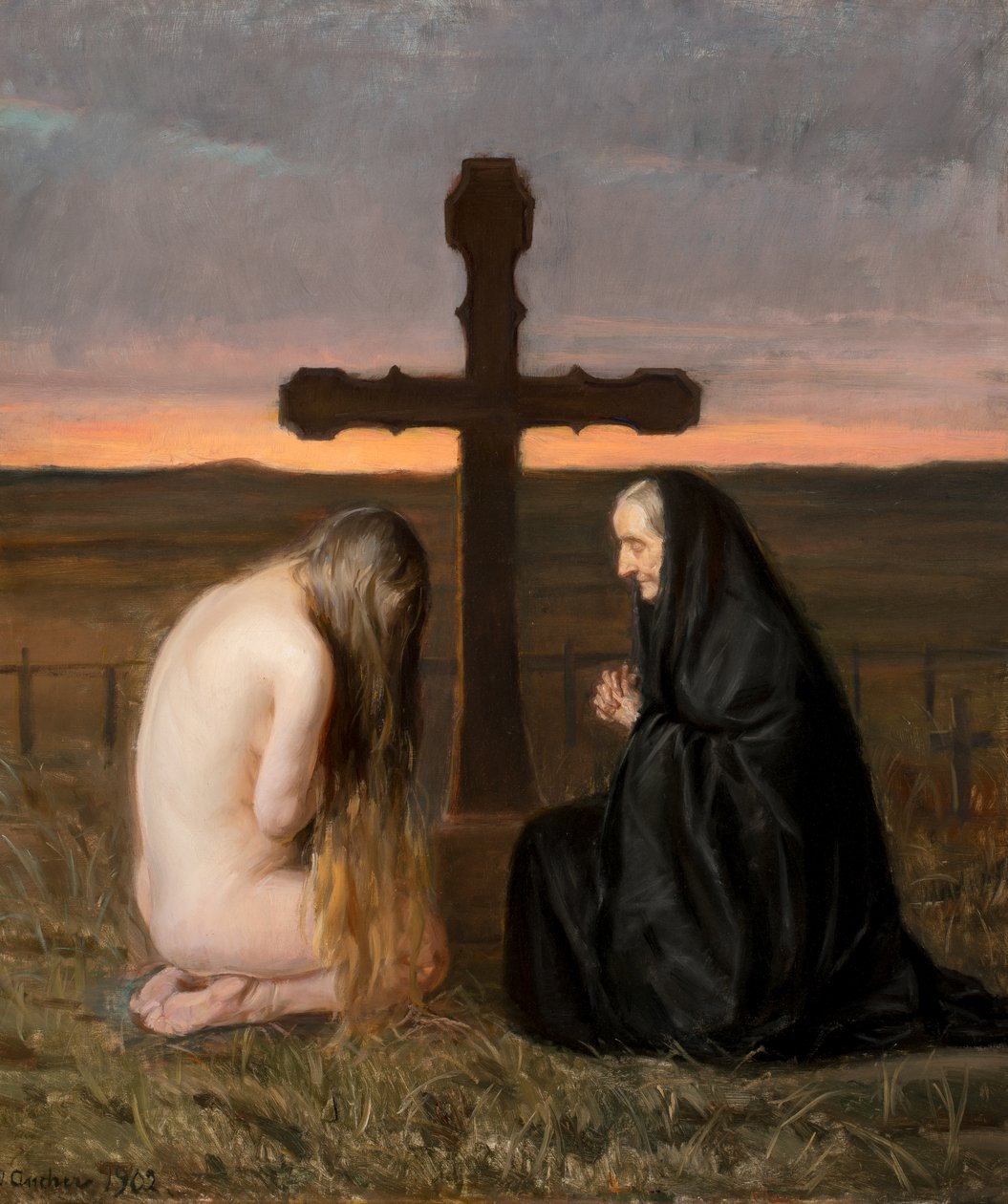 Danska: Sorg Grief av Anna Ancher